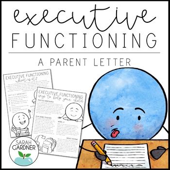 Preview of Executive Functioning Parent Letter FREEBIE