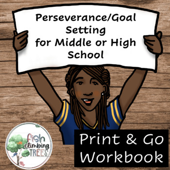 Preview of Executive Functioning Perseverance Goal Setting for Middle or High School