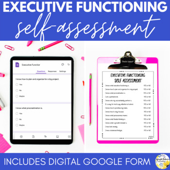 Preview of Executive Functioning School Counseling Self-Assessment Data Collection Tool