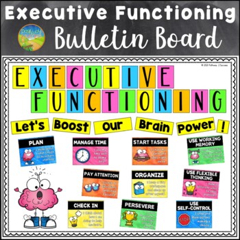 Preview of Executive Functioning Skills Bulletin Board - Posters for Classroom Decor