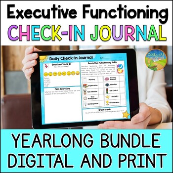 Preview of Executive Functioning Skills Check-In Journal & Morning Work Bundle for the Year