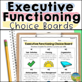 Executive Functioning Skills Choice Boards - Elementary Wo