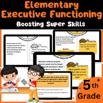 Preview of Executive Functioning Skills | 80 Executive Functioning Task Cards & Activities