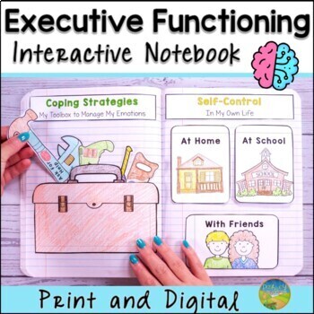 Preview of Executive Functioning Skills Interactive Notebook, Activities, & Lessons
