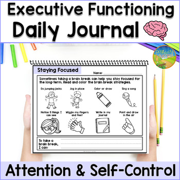 Preview of Executive Functioning Skills Journal - Attention, Self-Control & Choices