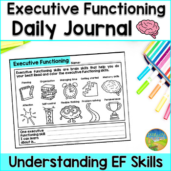 Preview of Executive Functioning Skills Journal - Brain, Habits & Growth Mindset Activities