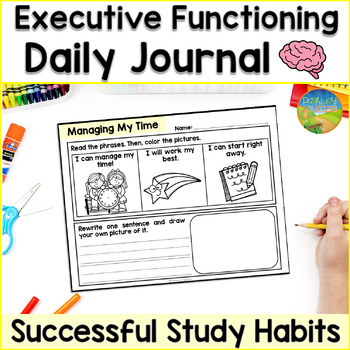 Executive Functioning Skills Journal - Managing Time, Memory & Study Habits