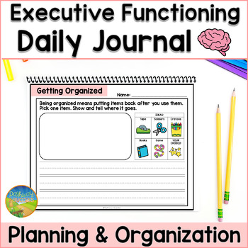 Preview of Executive Functioning Skills Journal - Organization, Planning, & Starting Tasks