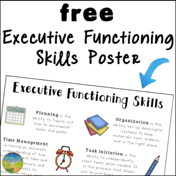 Preview of Executive Functioning Skills Poster - Classroom Decor