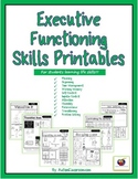 Executive Functioning Skills Printables for Students (Life Skills/Autism/SPED)