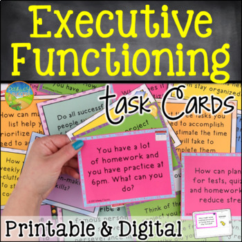 Preview of Executive Functioning Skills Task Cards Activities