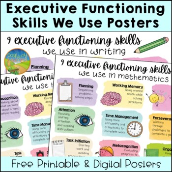 Preview of Executive Functioning Skills We Use in Academics Posters