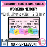 Executive Functioning Skills Working Memory Lesson & Activ
