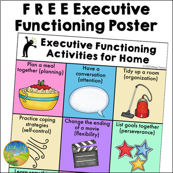 Preview of Executive Functioning Skills for Home Poster