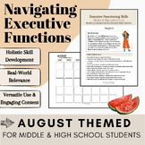 Executive Functioning Skills - plan & organize calendar ac