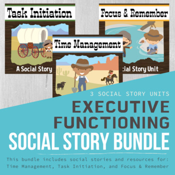 Preview of Executive Functioning Social Stories Bundle