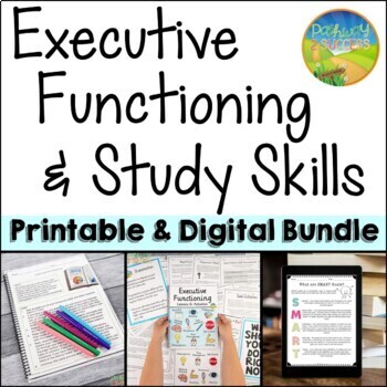 Preview of Executive Functioning, Study Skills, & SMART Goals Lessons & Activities Bundle