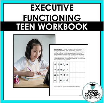 Preview of Executive Functioning Workbook for Middle School - includes Google Slides