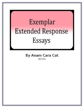 Preview of Exemplar Argumentative Essays: Bundle: 5 Essays
