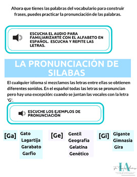 Preview of Exercices d'espagnol : la prononciation