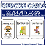 Brain Break Exercise Activity Cards- Occupational Therapy