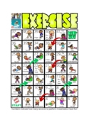 Exercise Board Fitness Game, Classroom PE, Physical Educat