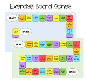 Preview of Exercise Board Games