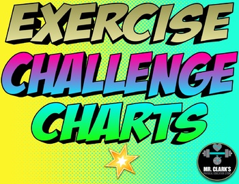 Preview of Exercise Challenge Charts