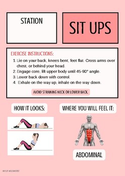 Preview of Exercise Circuit Stations