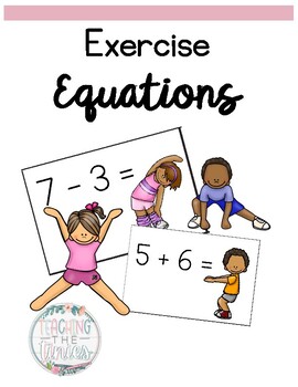 Preview of Exercise Equations-Preschool/Kindergarten/First Grade Math Activity