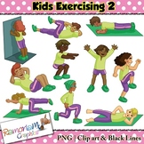 Exercise Kids Clip art