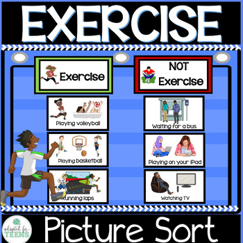 Preview of Exercise Picture Sort Activity for Special Education
