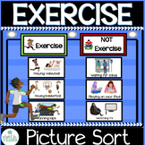 Exercise Picture Sort Activity for Special Education