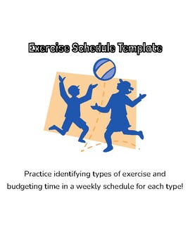 Preview of Exercise Schedule Template