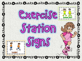 Exercise Stations Signs