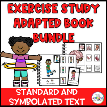Preview of Exercise Study Adapted Book Bundle Curriculum Creative