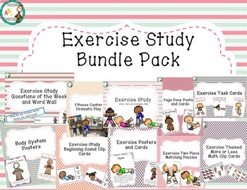 Preview of Exercise Study Bundle Pack