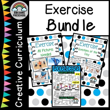Preview of Exercise Study - Bundle - QOD & ALL PICTURES NEEDED (Creative Curriculum®)