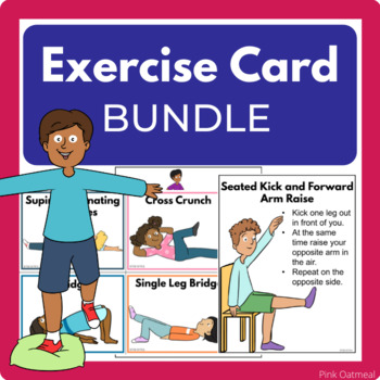Preview of Exercise Task Card Bundle