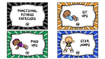 Preview of Exercise Task Cards