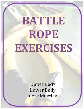 Preview of Exercise Task Cards: Battle Rope Exercises 1