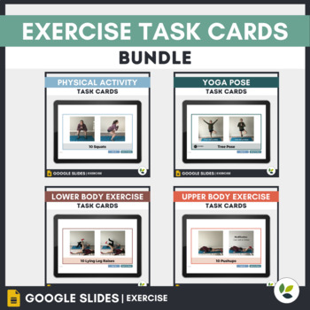 Preview of Exercise Cards Bundle - Google Slides