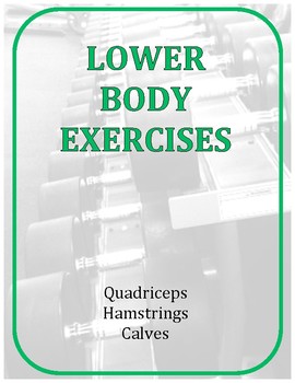 Preview of Exercise Task Cards: Lower Body Exercises
