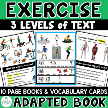 Preview of Exercise and Health Adapted Book Set for Special Education