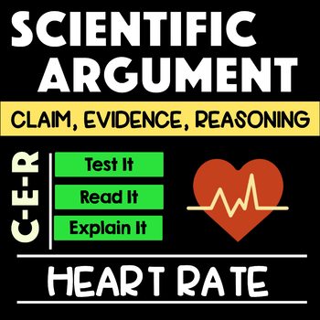 Preview of Exercise and Heart Rate CER with Claim Evidence Reasoning