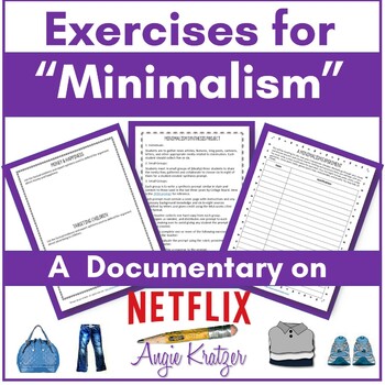 Preview of Exercises for "Minimalism" (A Documentary on Netflix) for Distance Learning