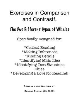 Preview of Exercises in Comparison and Contrast, #1: The Two Different Types of Whales