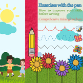 Exercises with the pen for kids