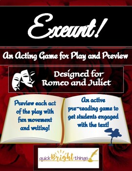 Preview of Exeunt!: A Pre-Reading ACTivity for Romeo and Juliet