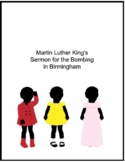 Exigence MLK's Speech Sermon for Birmingham Bomb AP Multip